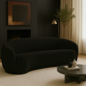 Hyde 89.5" Boucle Fabric Upholstered Sofa