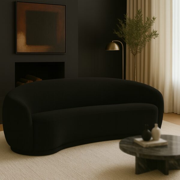 Hyde 89.5" Boucle Fabric Upholstered Sofa