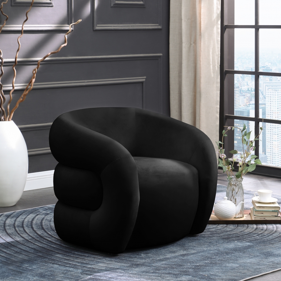 Roxbury Velvet Upholstered Accent Chair