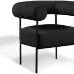 Blake Boucle Fabric Upholstered Accent Chair