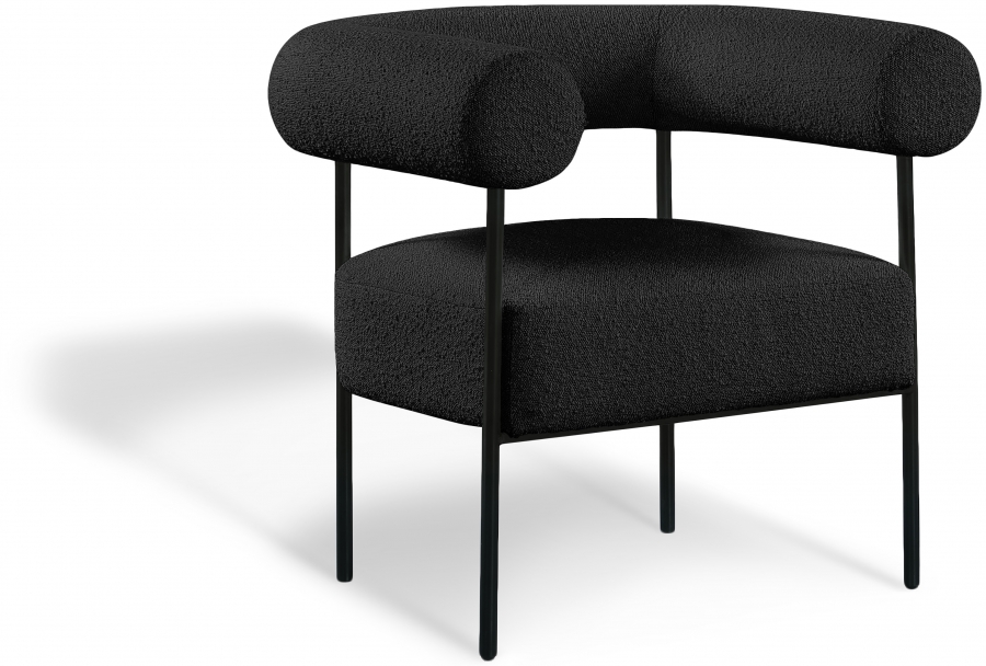Blake Boucle Fabric Upholstered Accent Chair