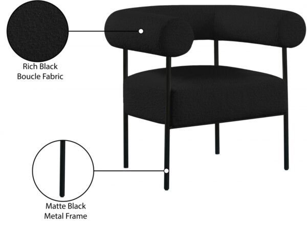 Blake Boucle Fabric Upholstered Accent Chair