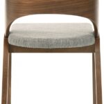 Woodson Linen Textured Fabric Upholstered Dining Chair