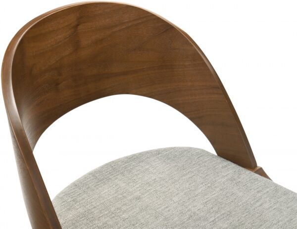 Woodson Linen Textured Fabric Upholstered Dining Chair