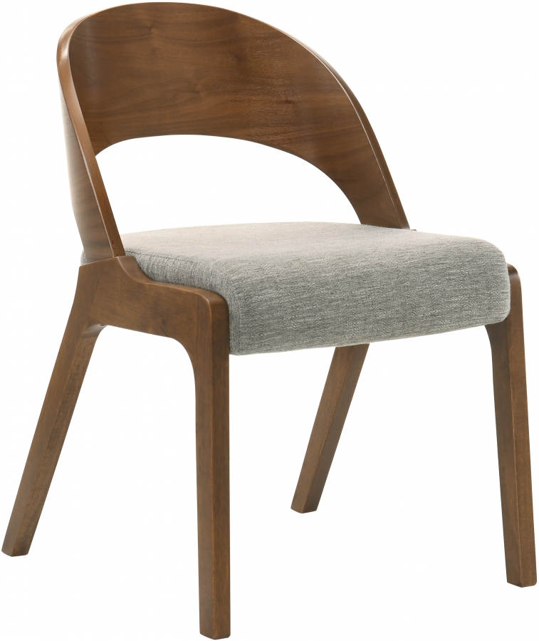 Woodson Linen Textured Fabric Upholstered Dining Chair