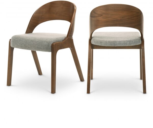 Woodson Linen Textured Fabric Upholstered Dining Chair