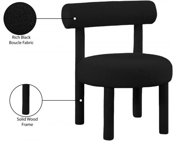 Parlor Boucle Fabric Upholstered Accent Chair
