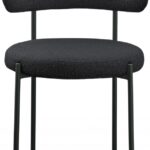 Beacon Boucle Fabric Upholstered Dining Chair