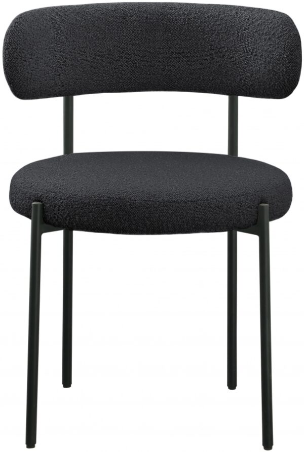 Beacon Boucle Fabric Upholstered Dining Chair