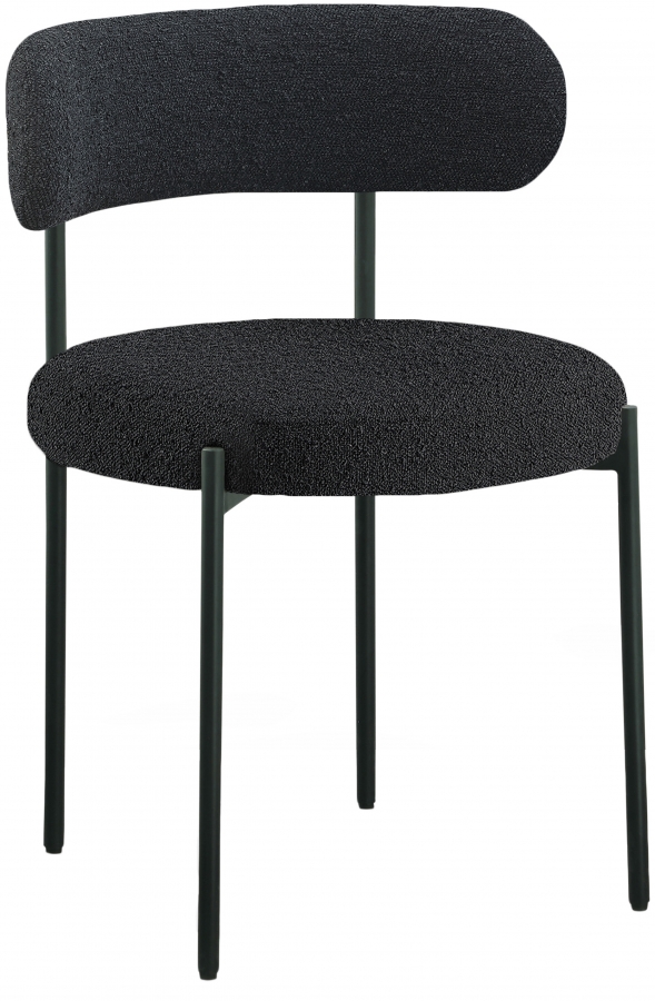 Beacon Boucle Fabric Upholstered Dining Chair