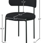 Beacon Boucle Fabric Upholstered Dining Chair