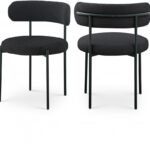 Beacon Boucle Fabric Upholstered Dining Chair