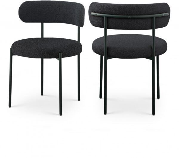 Beacon Boucle Fabric Upholstered Dining Chair
