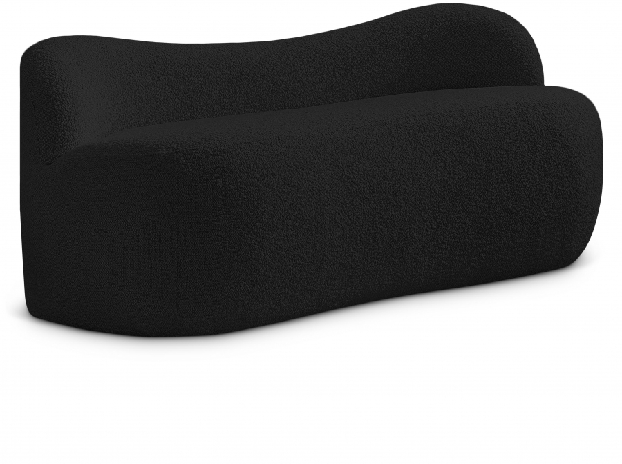 Flair Boucle Fabric Upholstered Bench