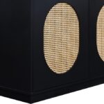 Cane Natural Can And Poplar Wood Sideboard / Buffet