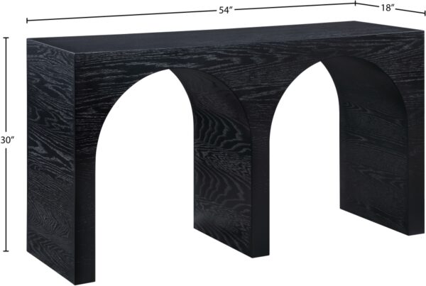 June Oak Wood Console Table