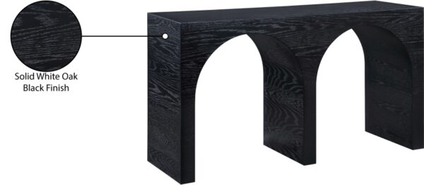 June Oak Wood Console Table