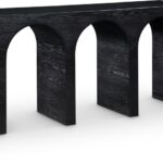 June Oak Wood Console Table