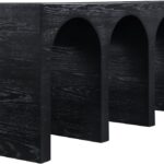 June Oak Wood Console Table