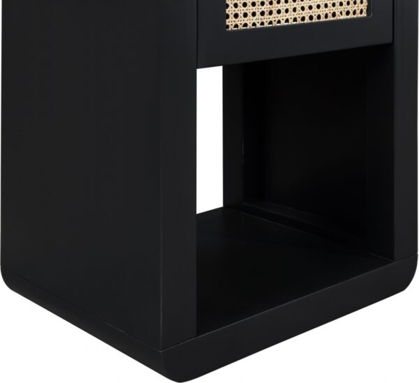 Langham Poplar Wood And Natural Cane Nightstand