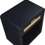 Langham Poplar Wood And Natural Cane Nightstand