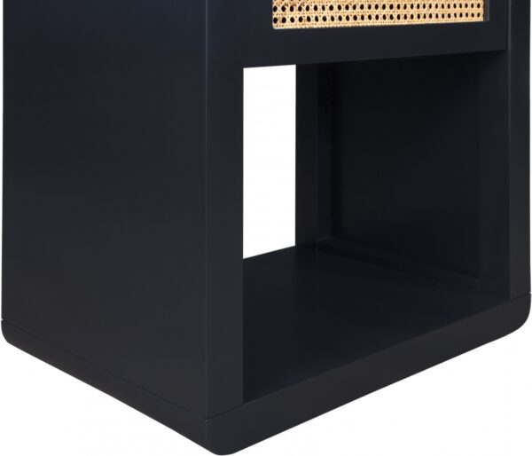 Langham Poplar Wood And Natural Cane Nightstand