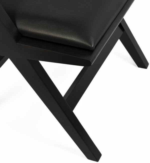 Abby Vegan Leather Upholstered Dining Arm Chair