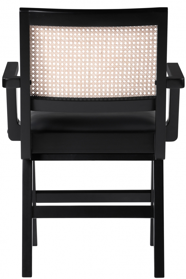 Abby Vegan Leather Upholstered Dining Arm Chair