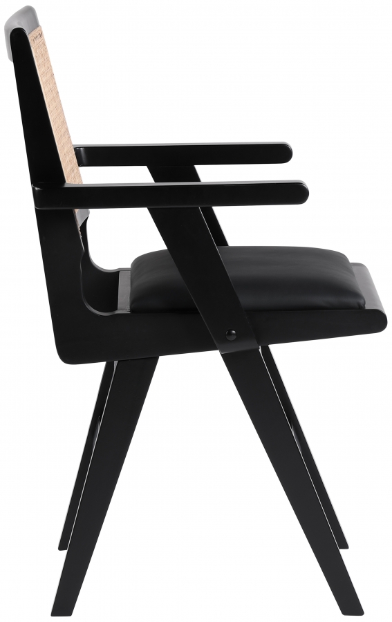 Abby Vegan Leather Upholstered Dining Arm Chair
