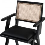 Abby Vegan Leather Upholstered Dining Arm Chair