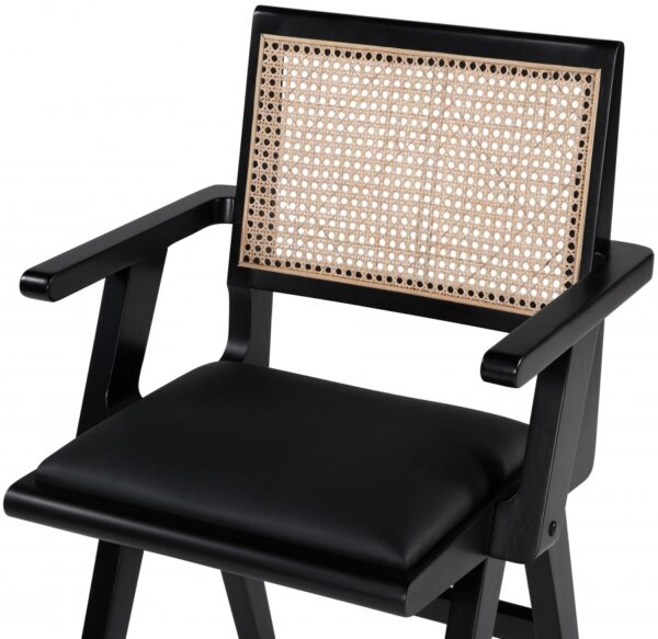 Abby Vegan Leather Upholstered Dining Arm Chair