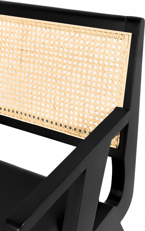 Abby Vegan Leather Upholstered Dining Arm Chair