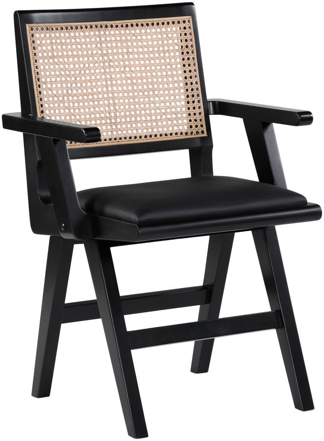 Abby Vegan Leather Upholstered Dining Arm Chair