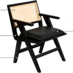 Abby Vegan Leather Upholstered Dining Arm Chair
