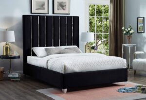 Enzo Velvet Upholstered Bed