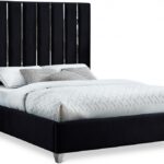 Enzo Velvet Upholstered Bed