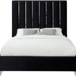 Enzo Velvet Upholstered Bed