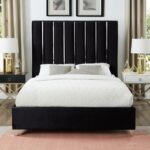 Enzo Velvet Upholstered Bed