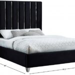 Enzo Velvet Upholstered Bed