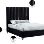 Enzo Velvet Upholstered Bed