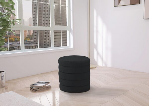 Aphia Boucle Fabric Upholstered Stool
