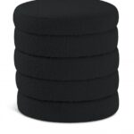 Aphia Boucle Fabric Upholstered Stool