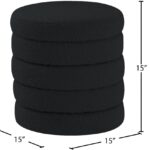 Aphia Boucle Fabric Upholstered Stool