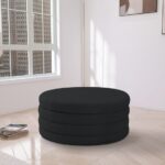 Aphia Boucle Fabric Upholstered Ottoman