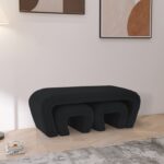 Odelia Boucle Fabric Upholstered Bench
