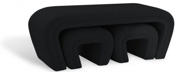 Odelia Boucle Fabric Upholstered Bench