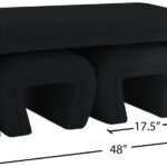 Odelia Boucle Fabric Upholstered Bench