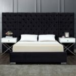 Grande Velvet Upholstered Bed
