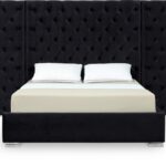 Grande Velvet Upholstered Bed