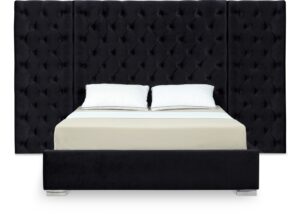 Grande Velvet Upholstered Bed